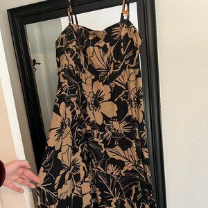 Black & Tan GAP Sundress (strapless option!) size Medium